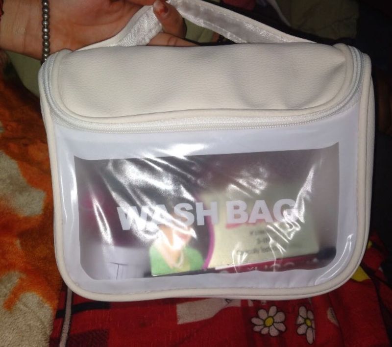 Clear Window Travel Wash Bag