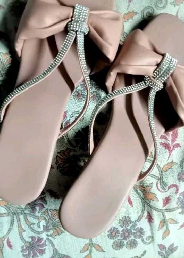 Bow Detail Thong Sandals