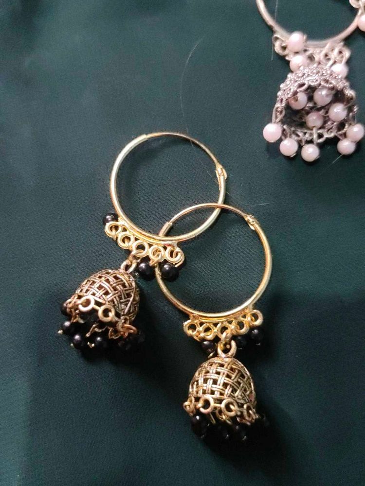 Hoop Jhumka Earrings