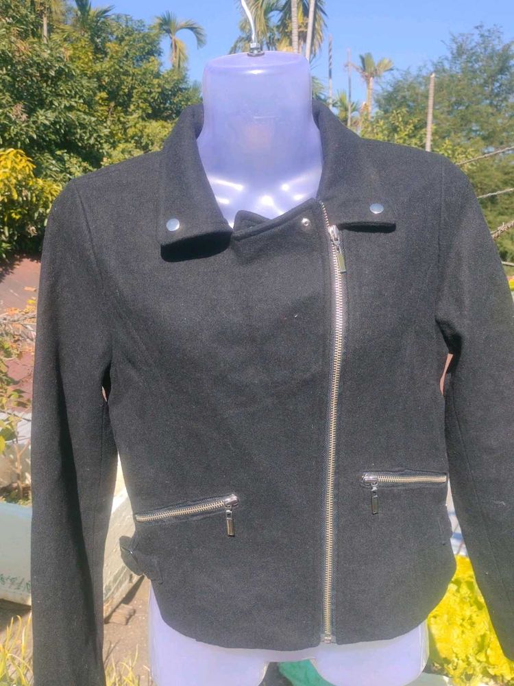 Chic Black Moto Jacket