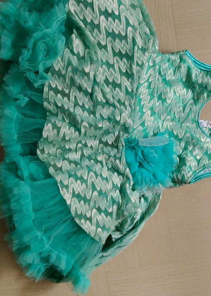 Turquoise Tulle Dress