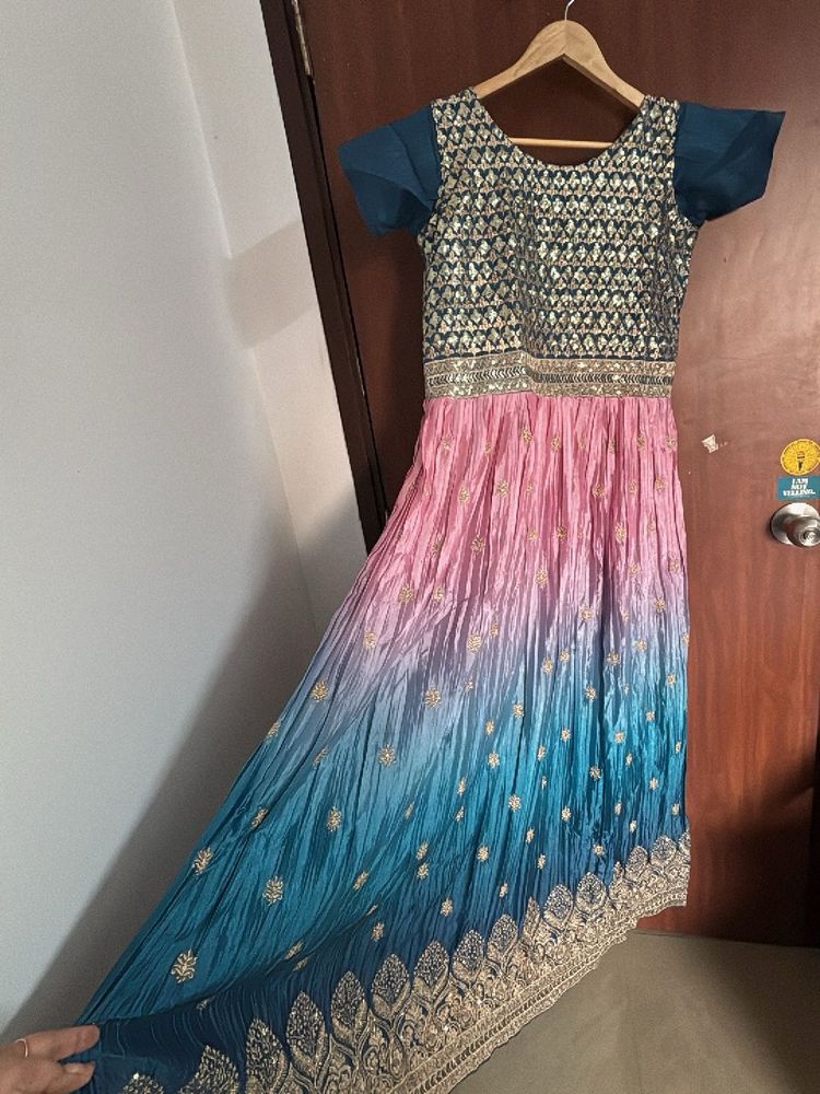 Ombre Anarkali Dress