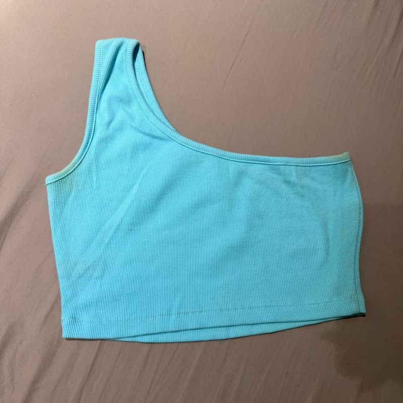Cute Blue Crop Top