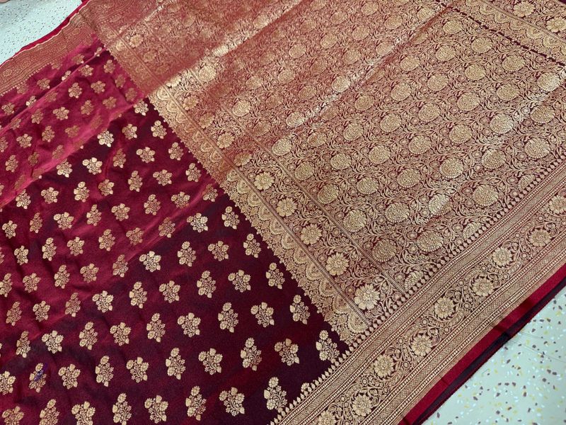 Banarsi Silk Buta All over Zari