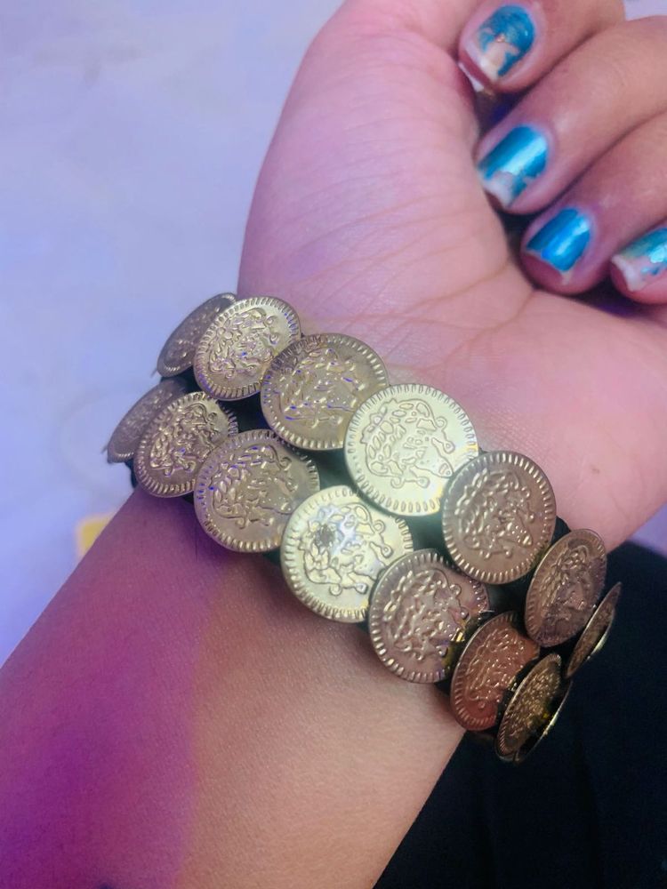 silk thread Coin bangles