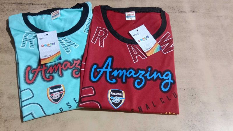 Boys&#39; Graphic T-Shirts ( Pack Of 2)