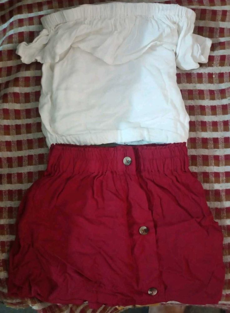Baby Girl Skirt Top Set