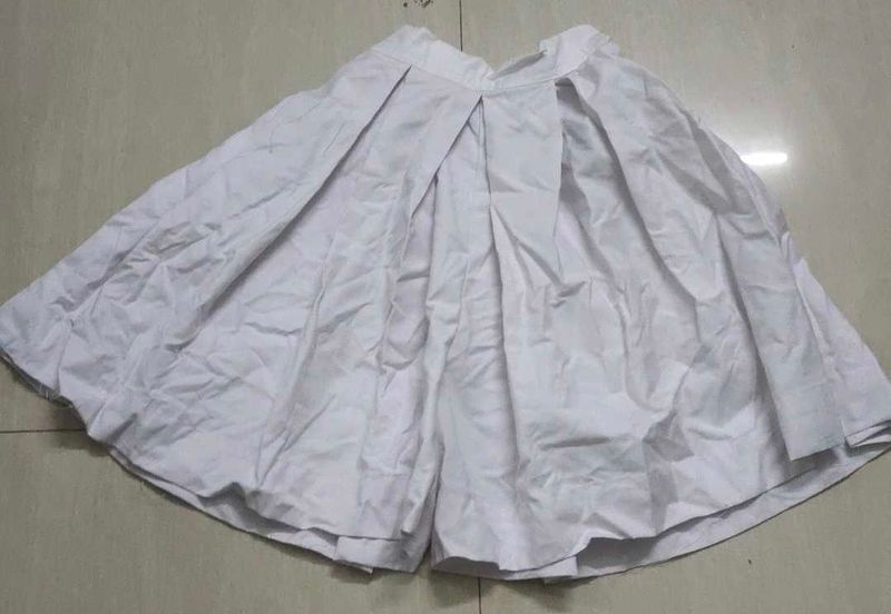 White Skirt In School