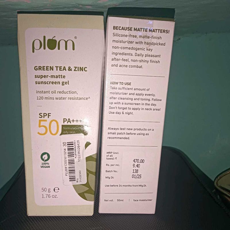 Plum Green Tea Sunscreen SPF 50