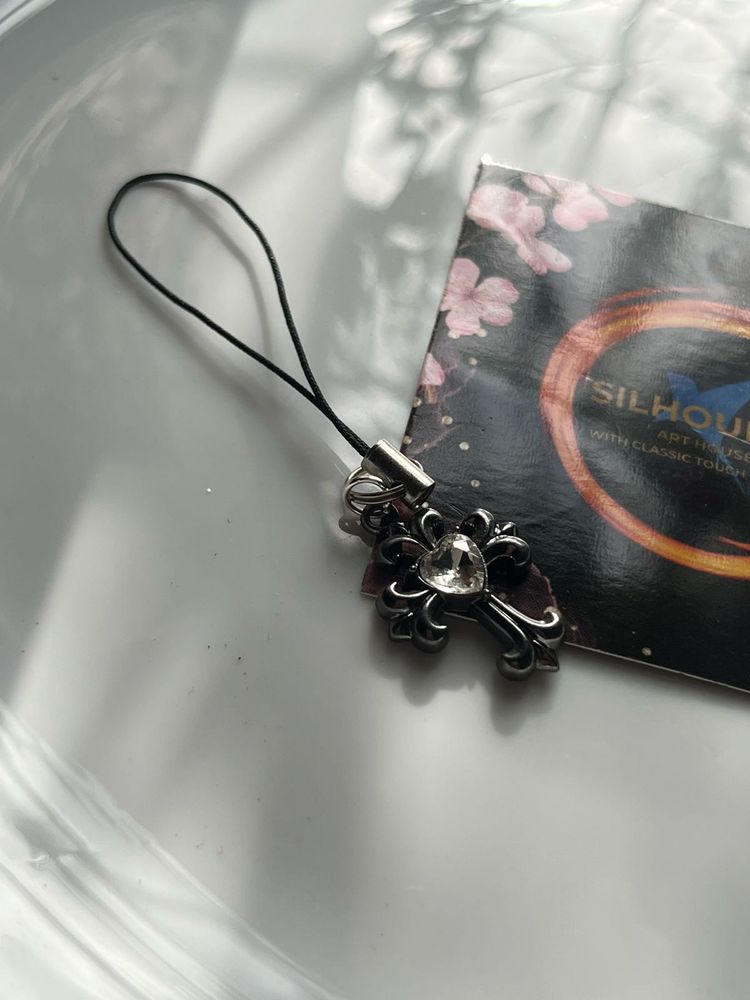 Cross Charm Phone Strap
