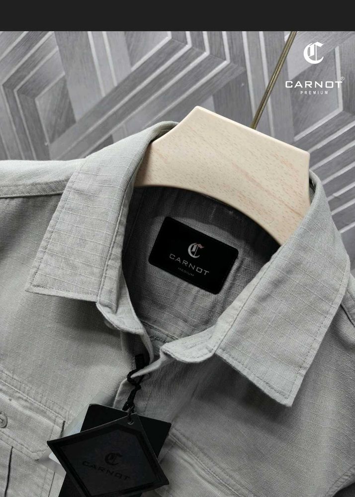 Carnot Premium Gray Casual Shirt