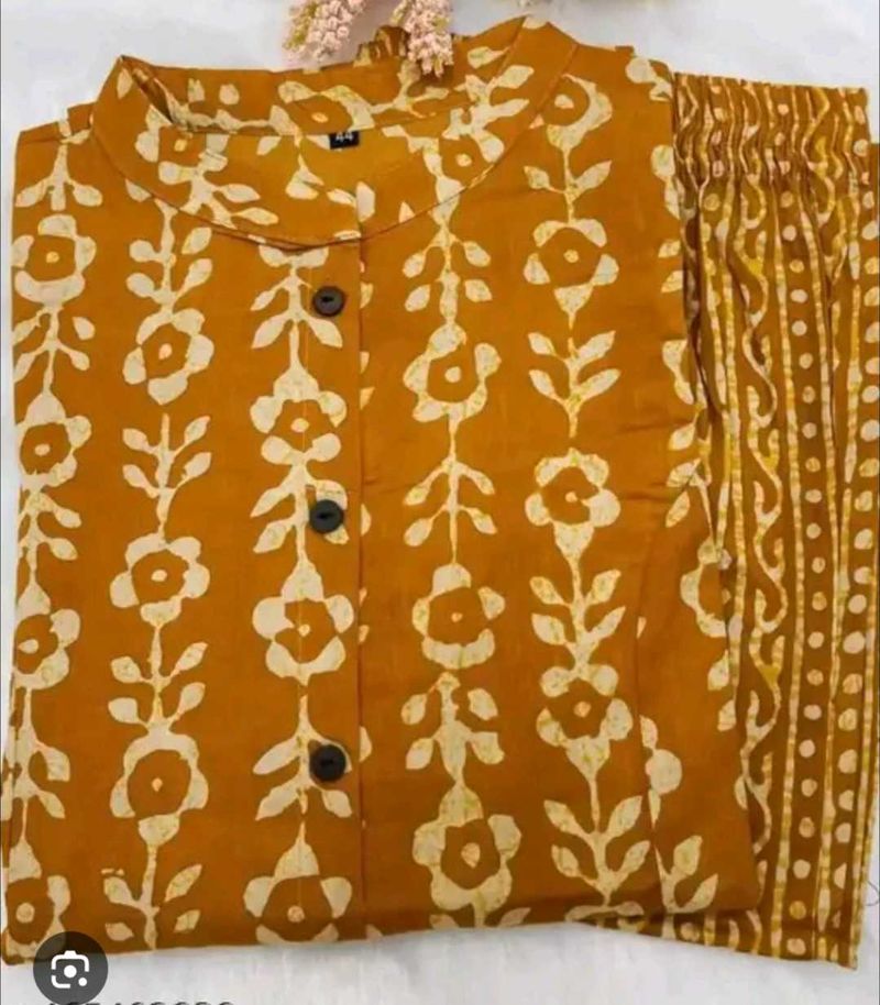 Floral Print Kurti Set