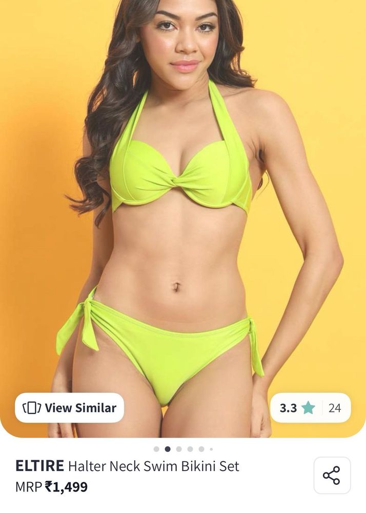 Only Bikini set-400, with sarong-800