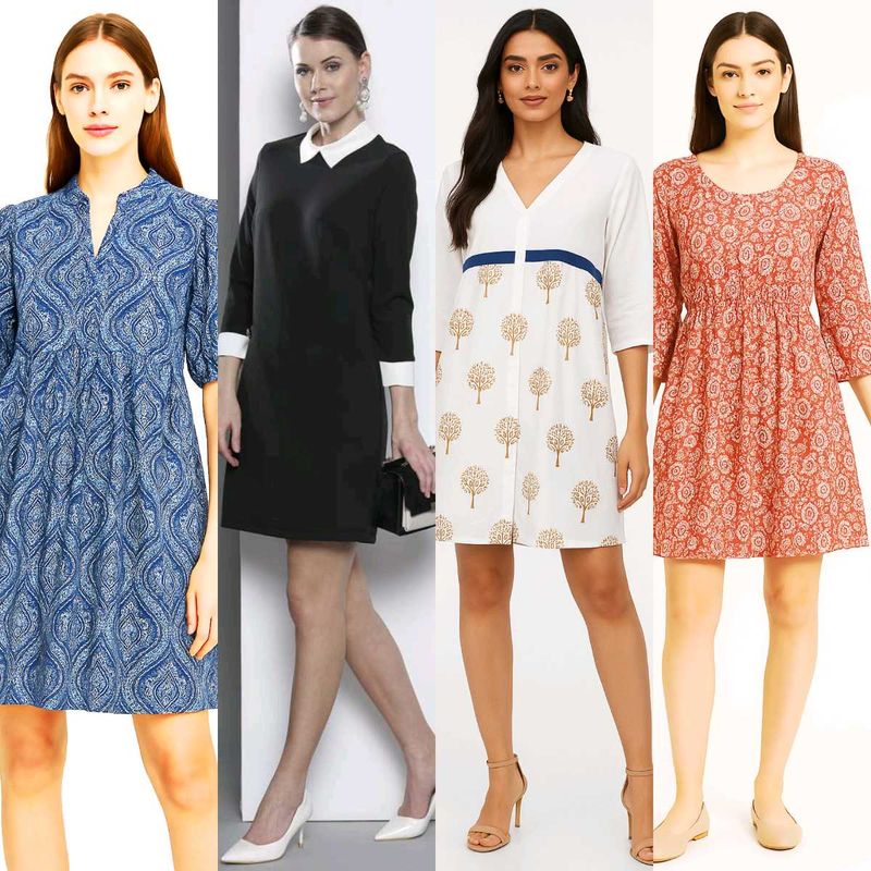 Newly  Knee Length Flare Dresses