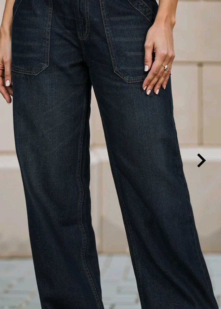 Dark Wash Denim Pants