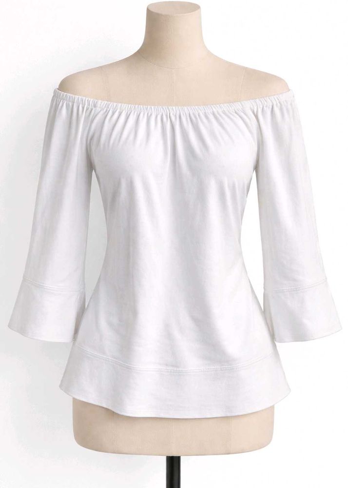 White Off-Shoulder Top