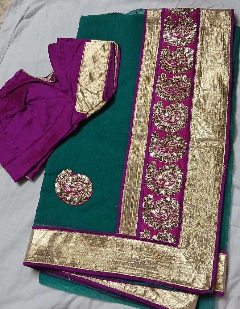 Elegant Green Saree