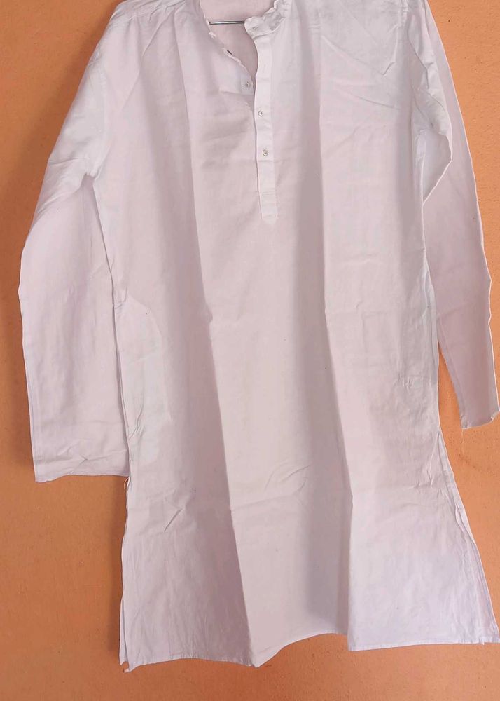 White Cotton Kurta