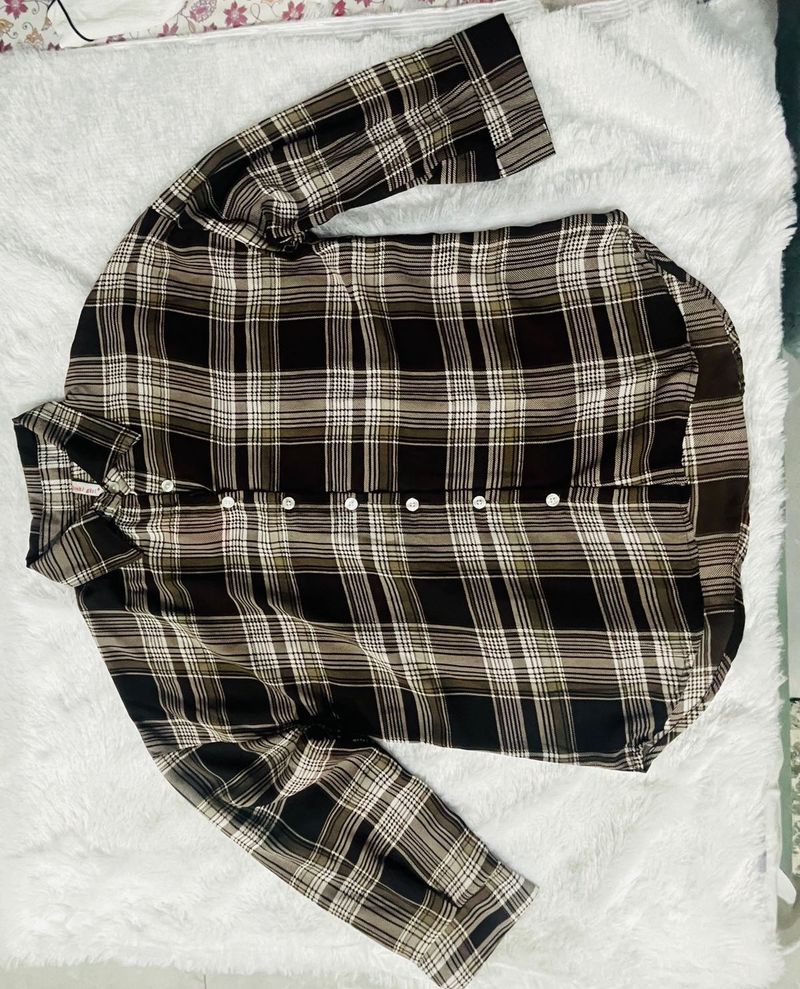 Brown Plaid Shirt