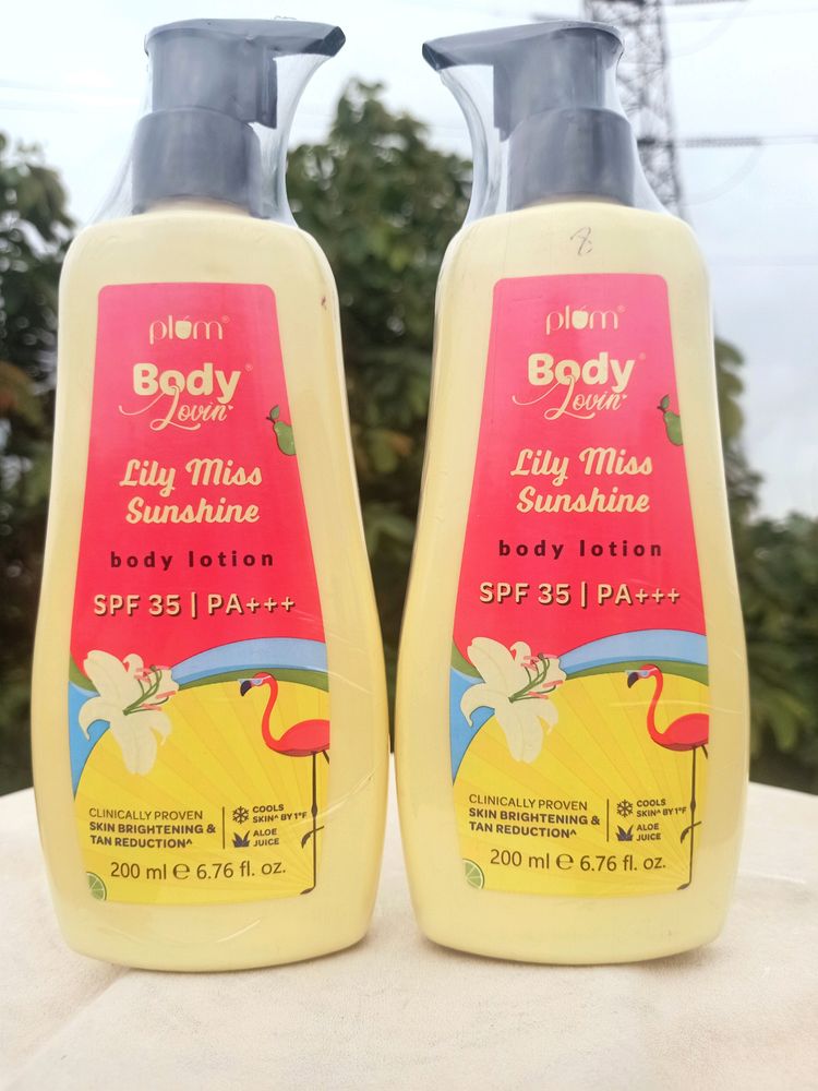Combo 2 Pack ❤️ Plum Lily Miss 🌷 Sunshine Lotion