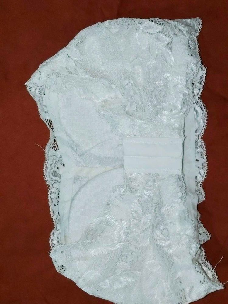 Elegant White Lace Bra