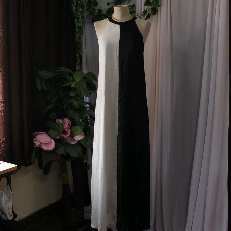 Black &amp; White Maxi Dress