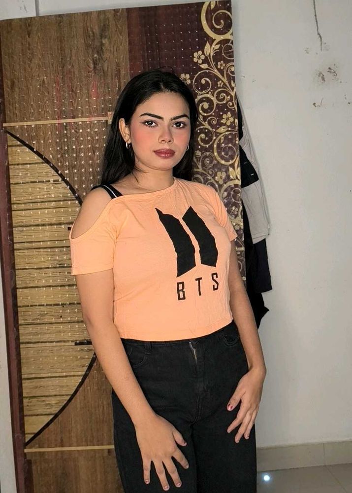 BTS Cold Shoulder Tee