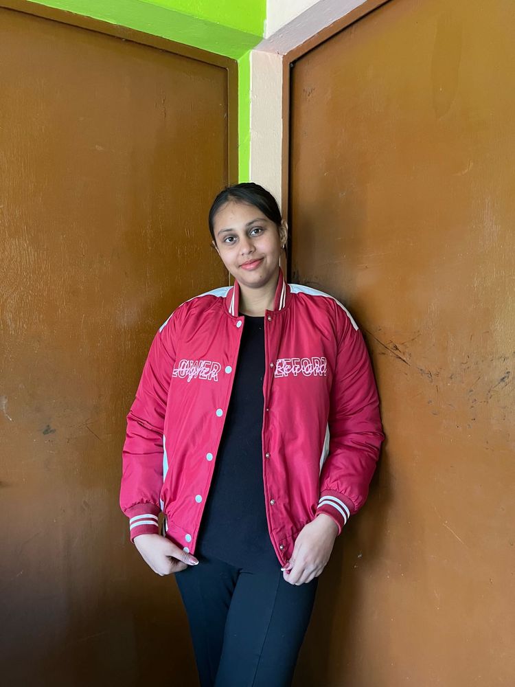 Red Varsity Style Jacket