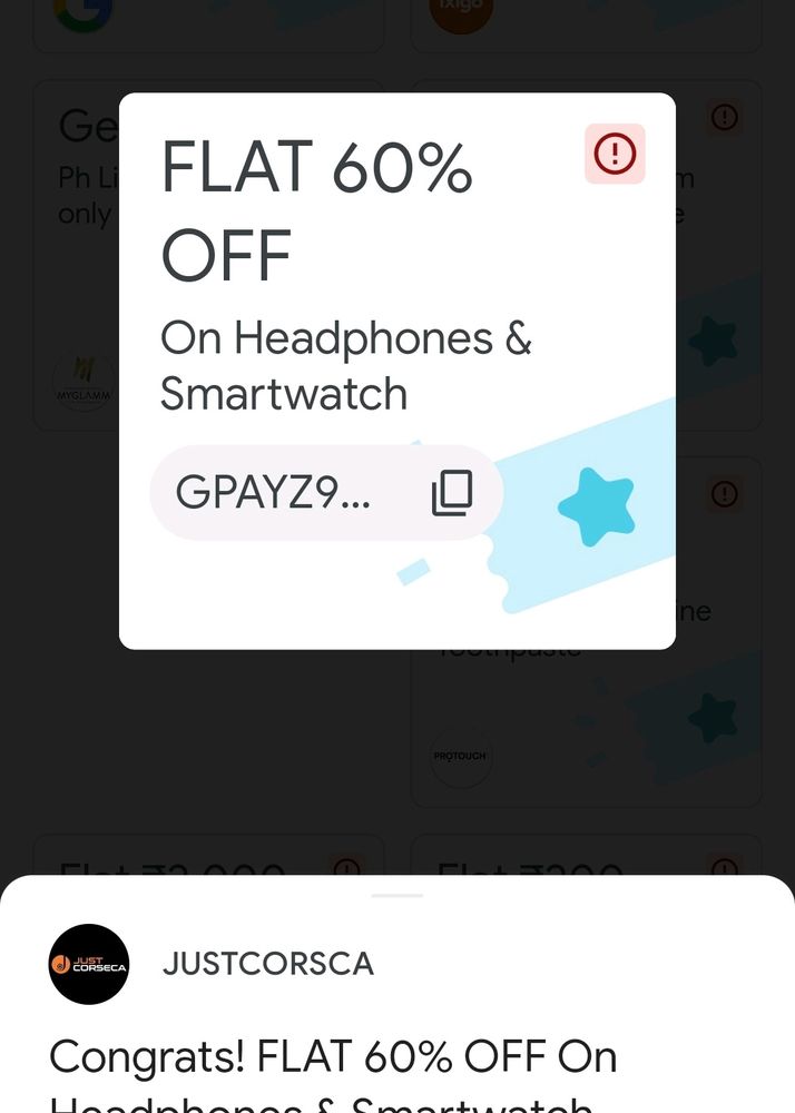 Flat 60% Off On JUSTCORSCA  Headphones And Smartwatches