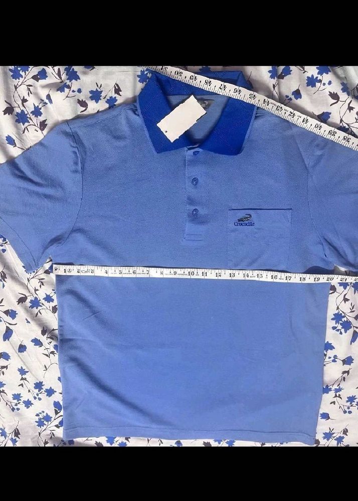 Blue Crocodile Polo T-Shirt