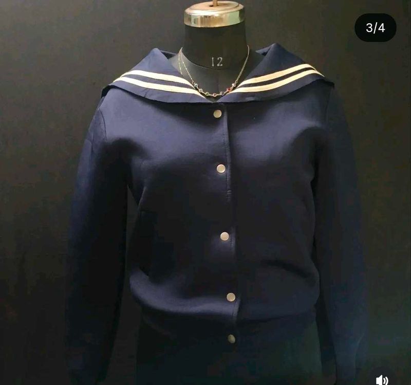 Nautical Style Cropped Jacket
