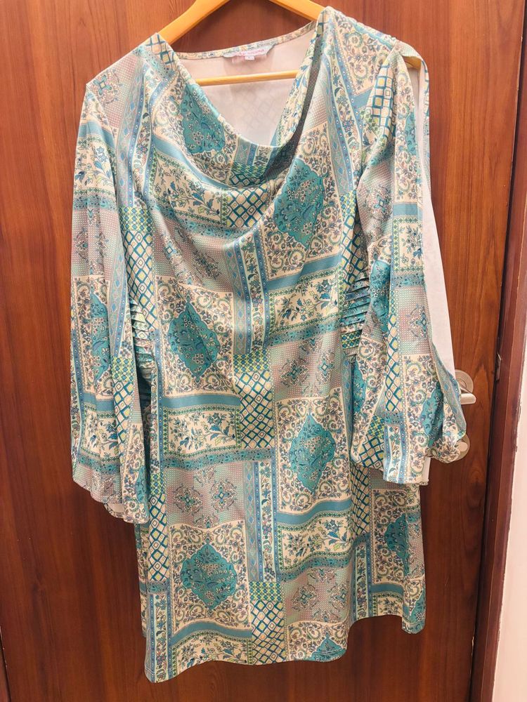 Patterned Mini Dress