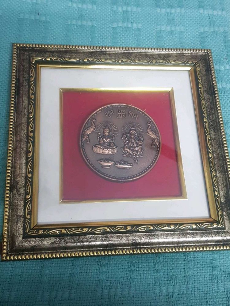 Laxmi Ganesh Frame Wall Decoration Piece