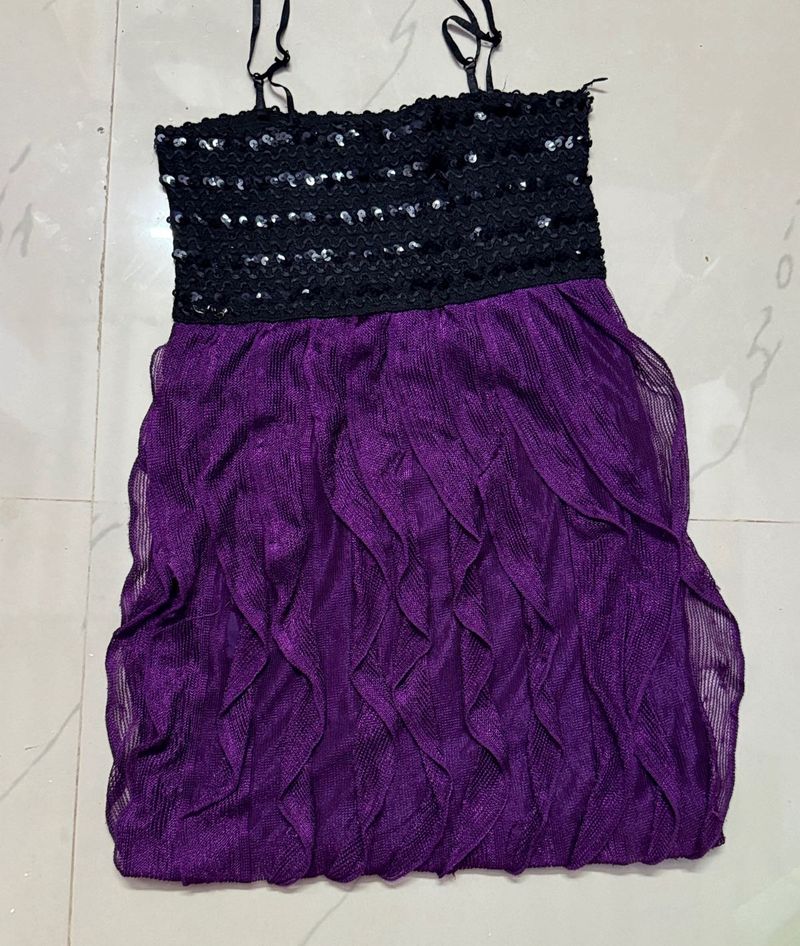 Sequin &amp; Ruffle Party Dress