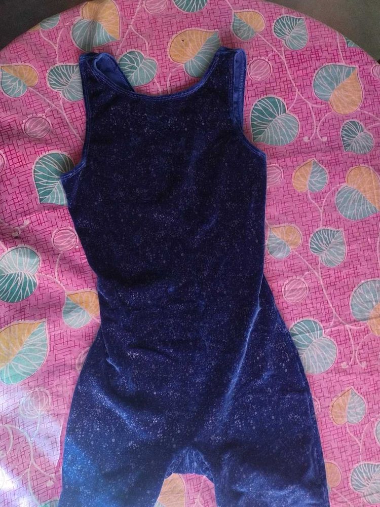 Blue Velvet Leggings for baby girl