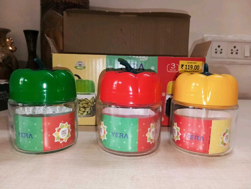 YERA GLASS JAR WITH LID