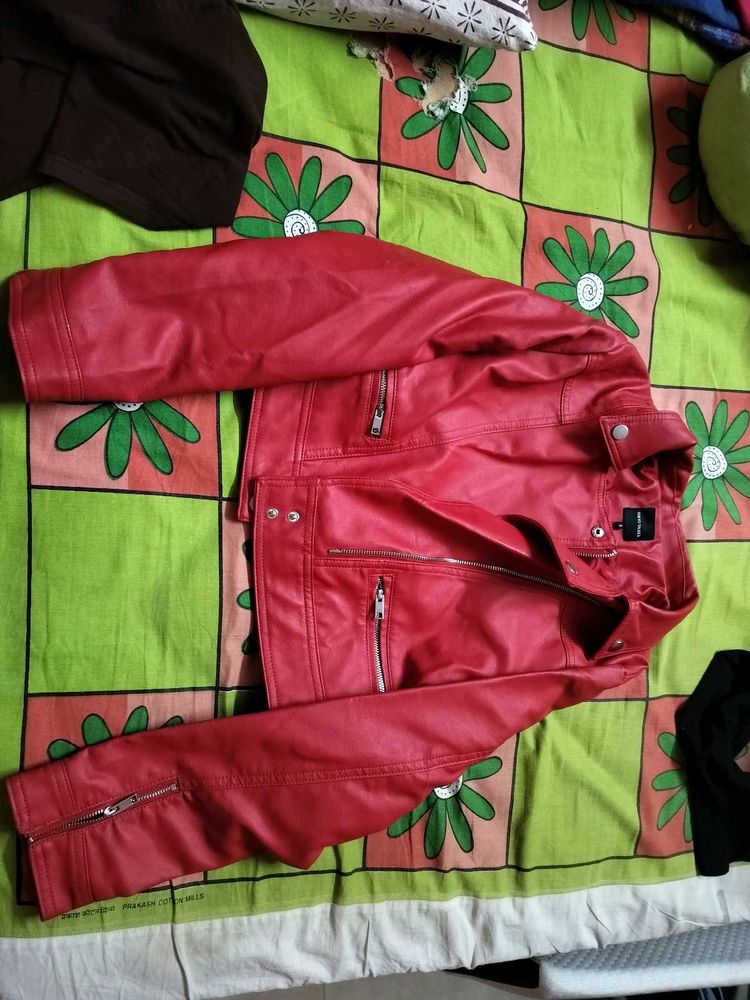 Red Leather Jacket - Tokyo Talkies.