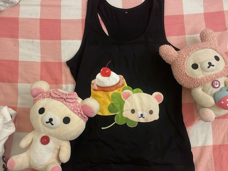 Rilakkuma Pudding Clover Tank Top