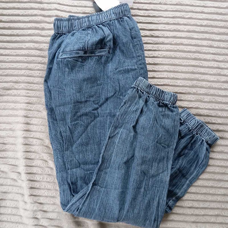 Blue Casual Joggers