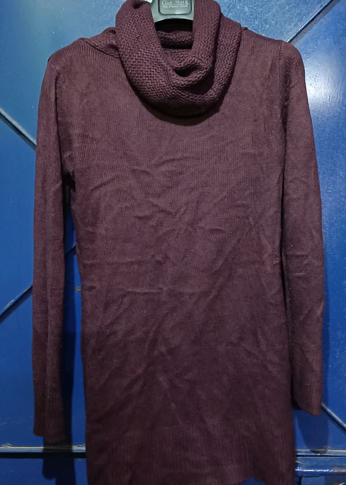 Woolen Middy Dress For Women