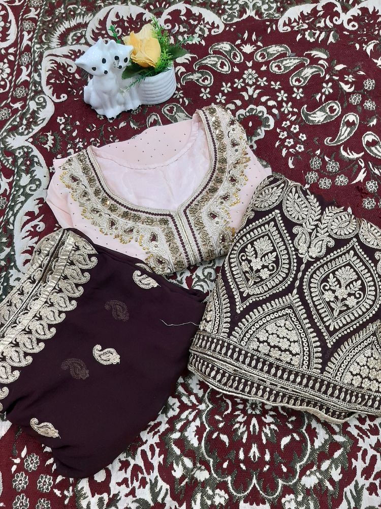 Pink Sharara Suit