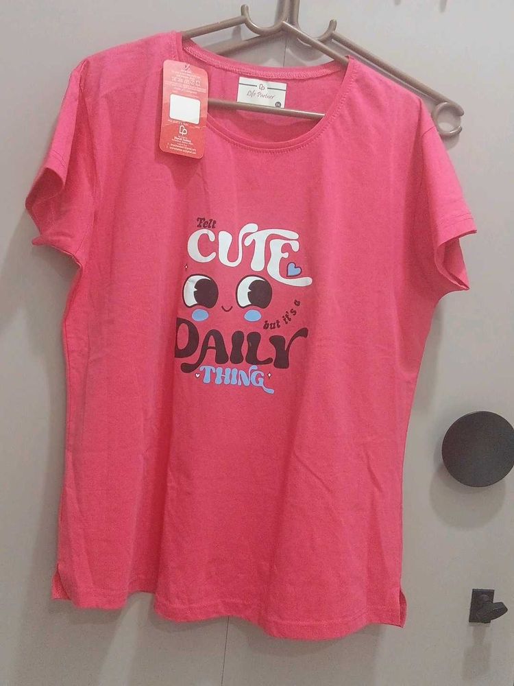 Cute Graphic Print T-Shirt