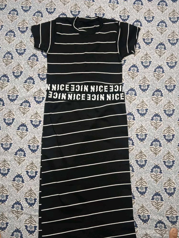 Striped Midi Dress