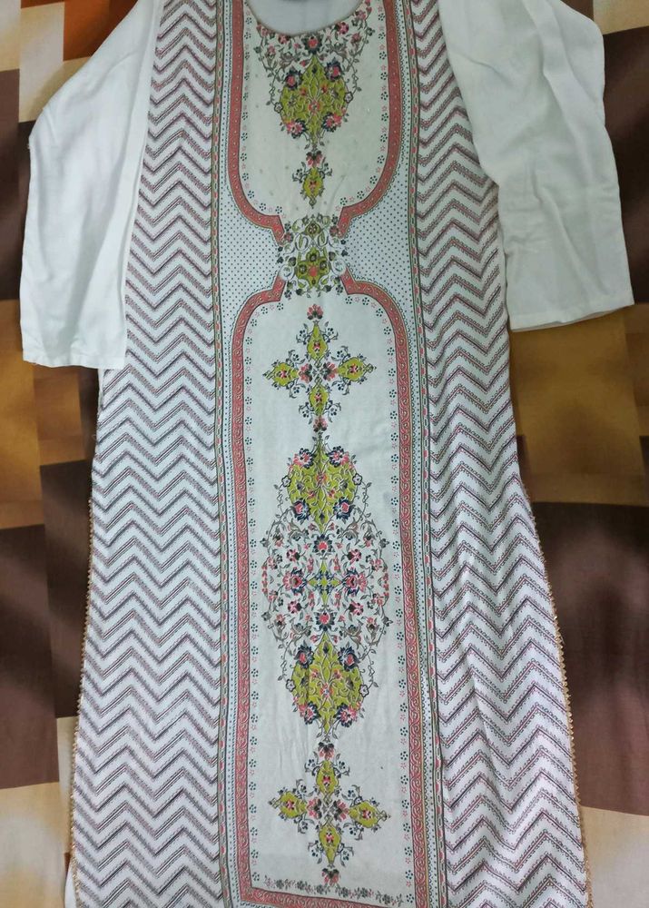 ▫️Off-white Printed Kurti▫️