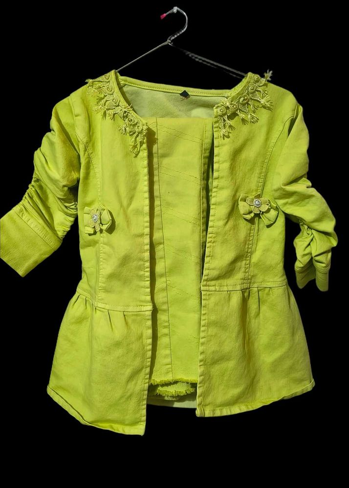 Lime green stylish co-ord set women