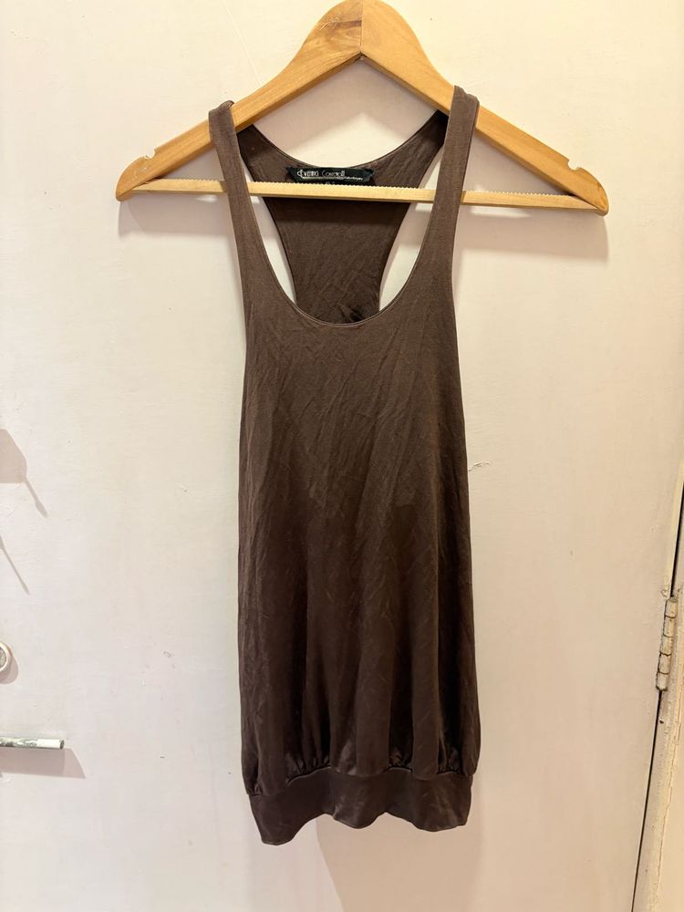 Brown Racerback Tank Top