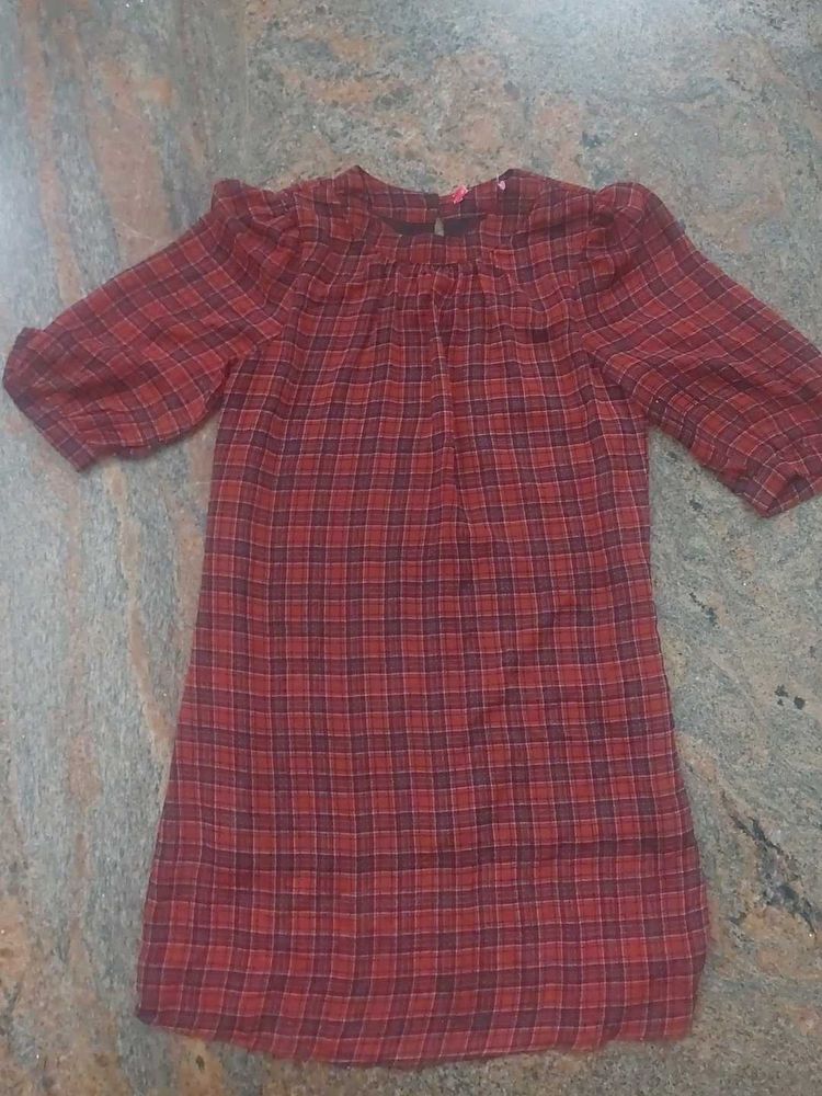 Red Plaid Dress