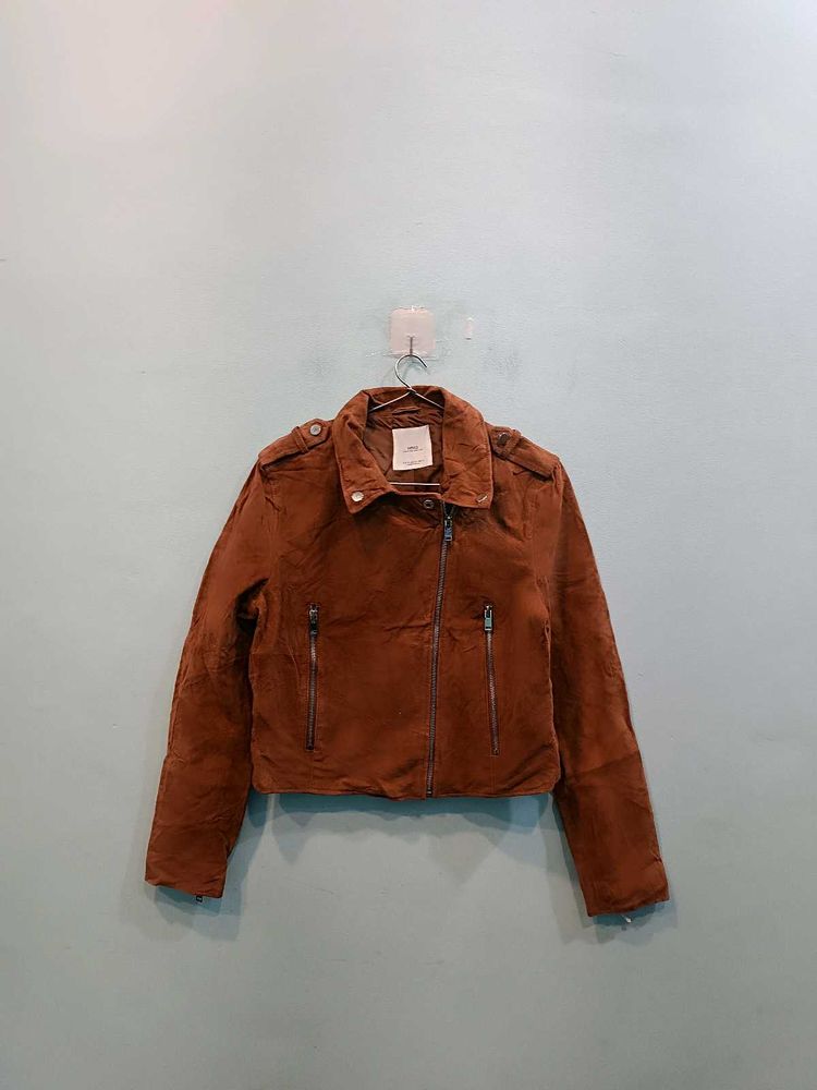 🇺🇸 Mango Leather Imported Short Jacket