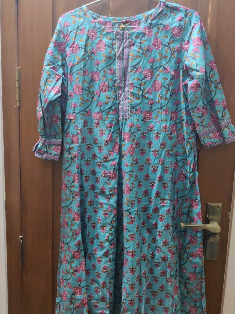 Floral Print Kurta