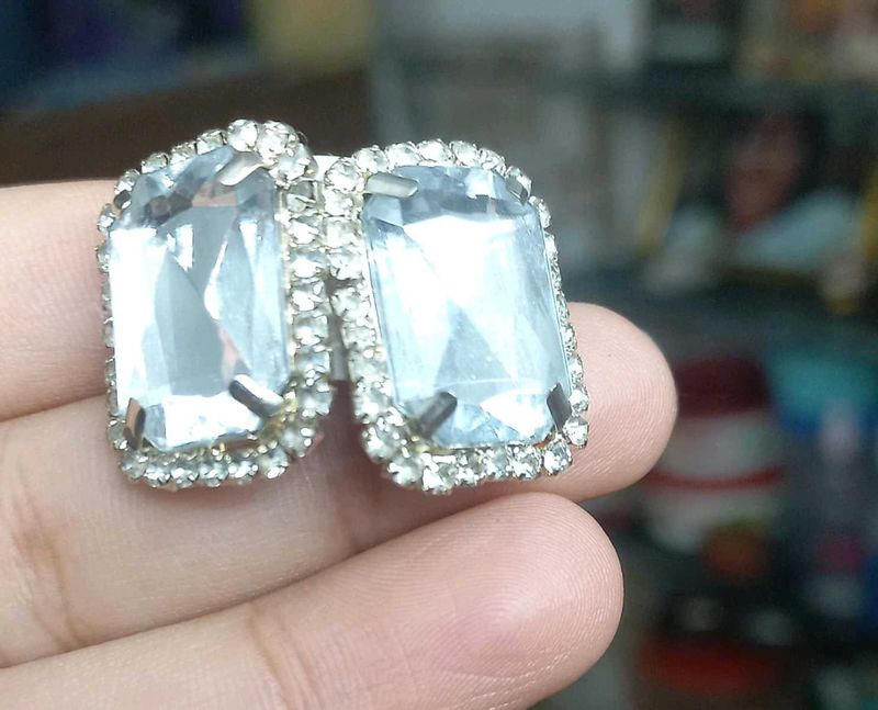 Rhinestone Statement Earrings